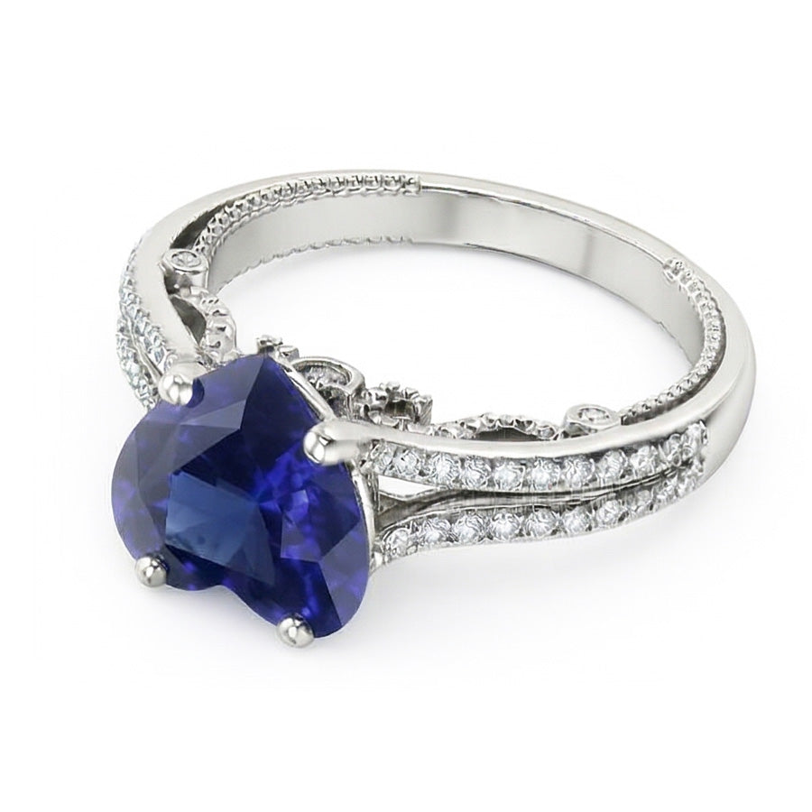 echter round diamant 4.50Karat ring Detailansicht