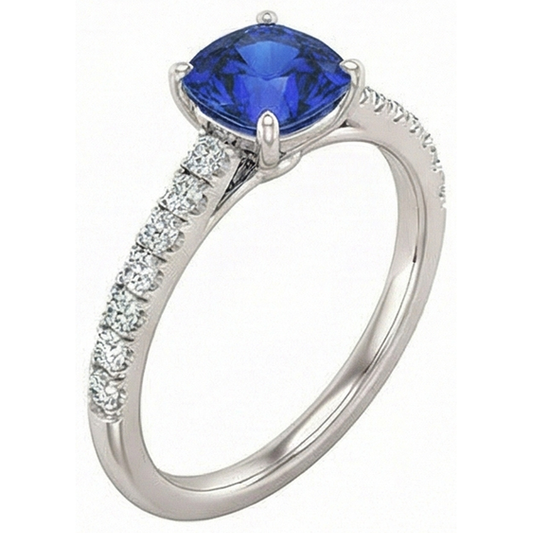 echter round diamant 2.50Karat ring Vorderansicht