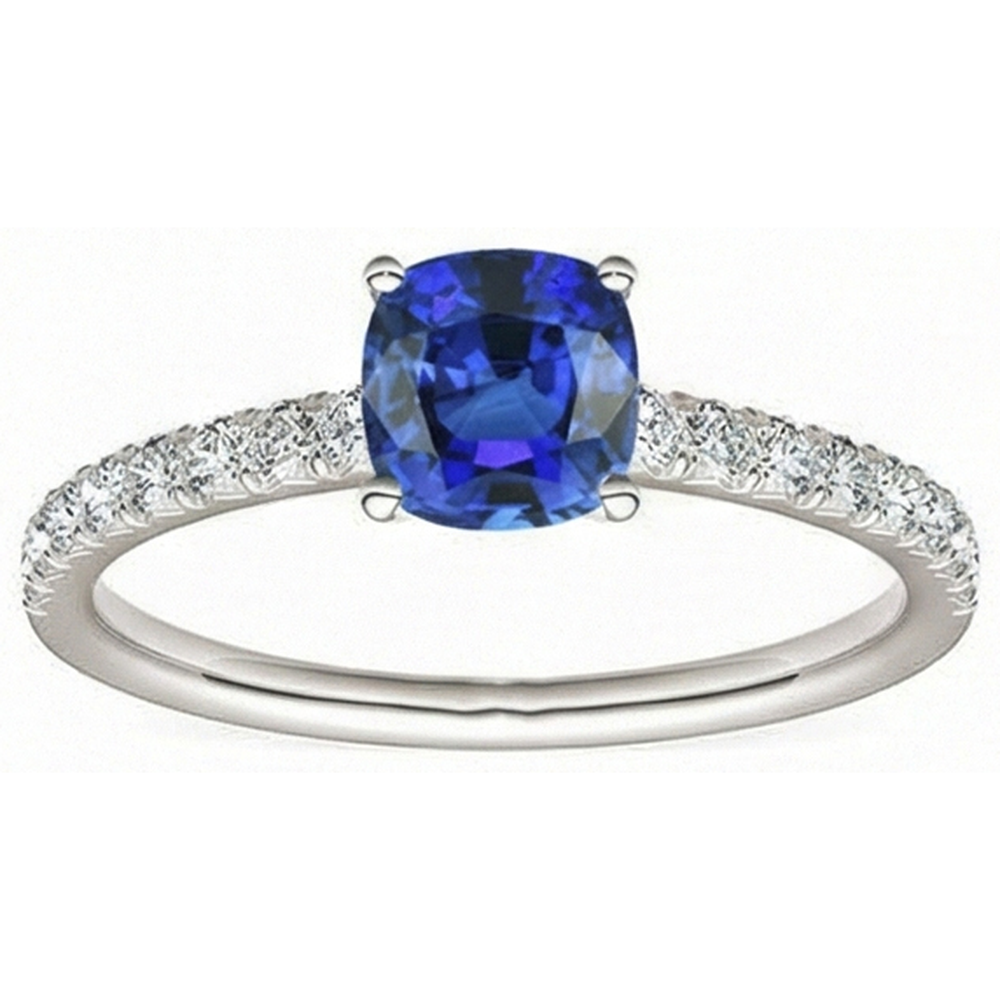 echter round diamant 2.50Karat ring Draufsicht