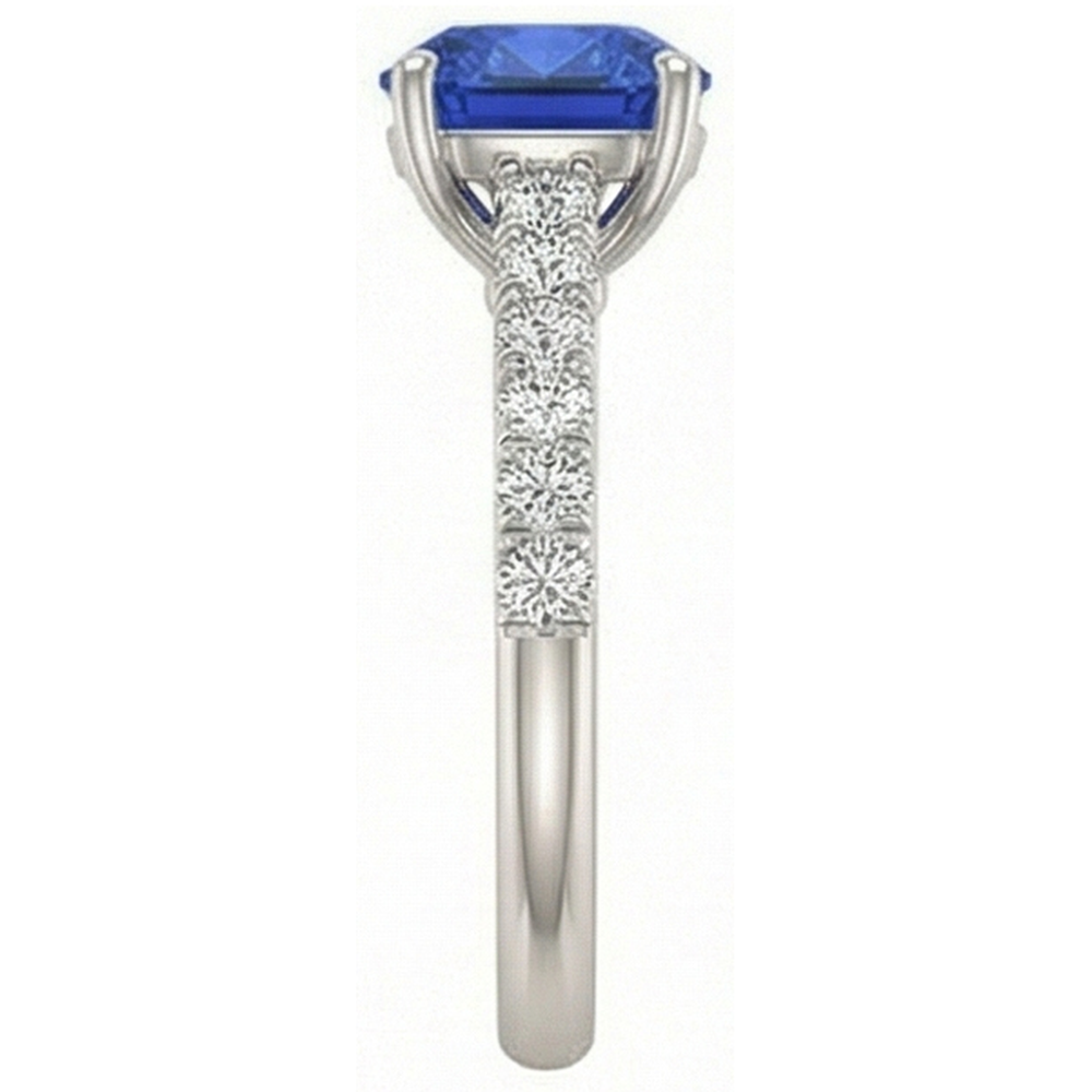 echter round diamant 2.50Karat ring Detailansicht