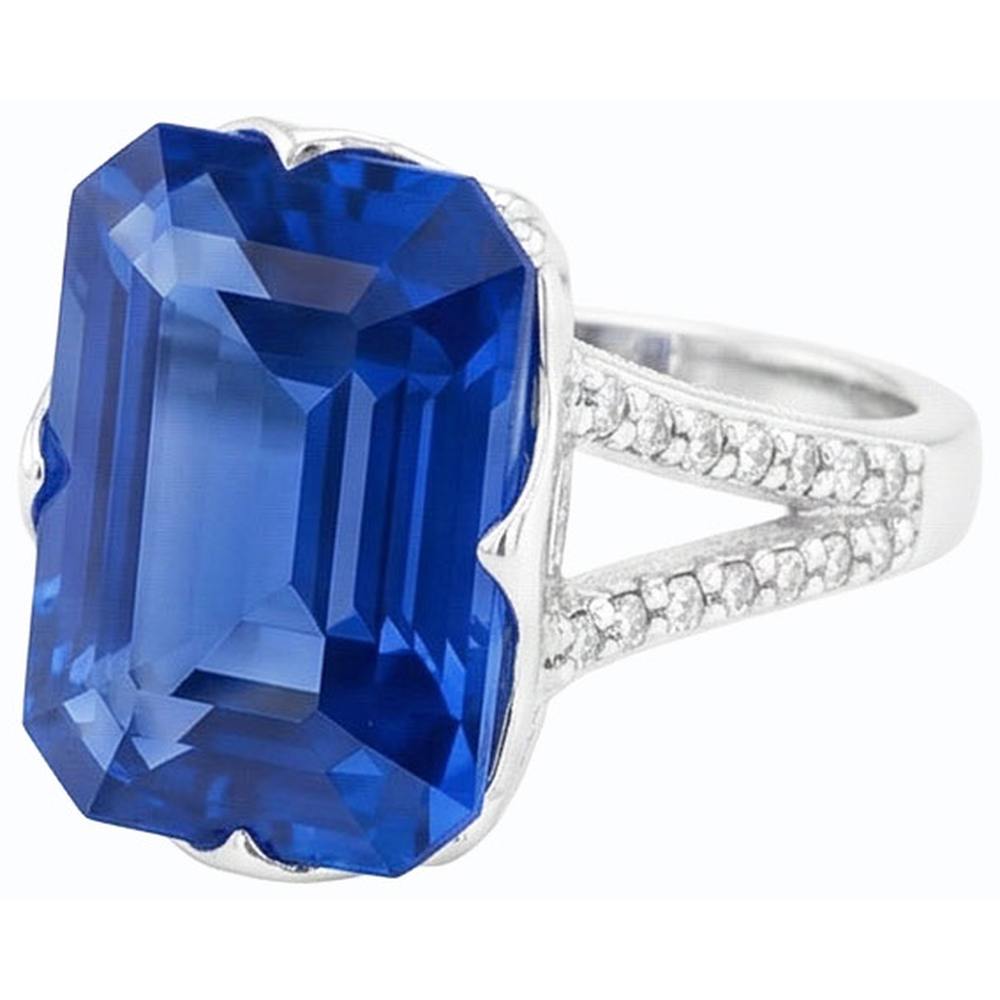 echter round diamant 5.50Karat ring Detailansicht