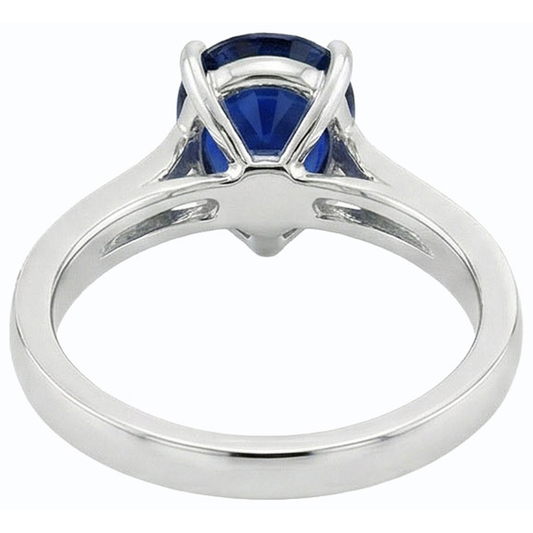 echter round diamant 2.50Karat ring Vorderansicht