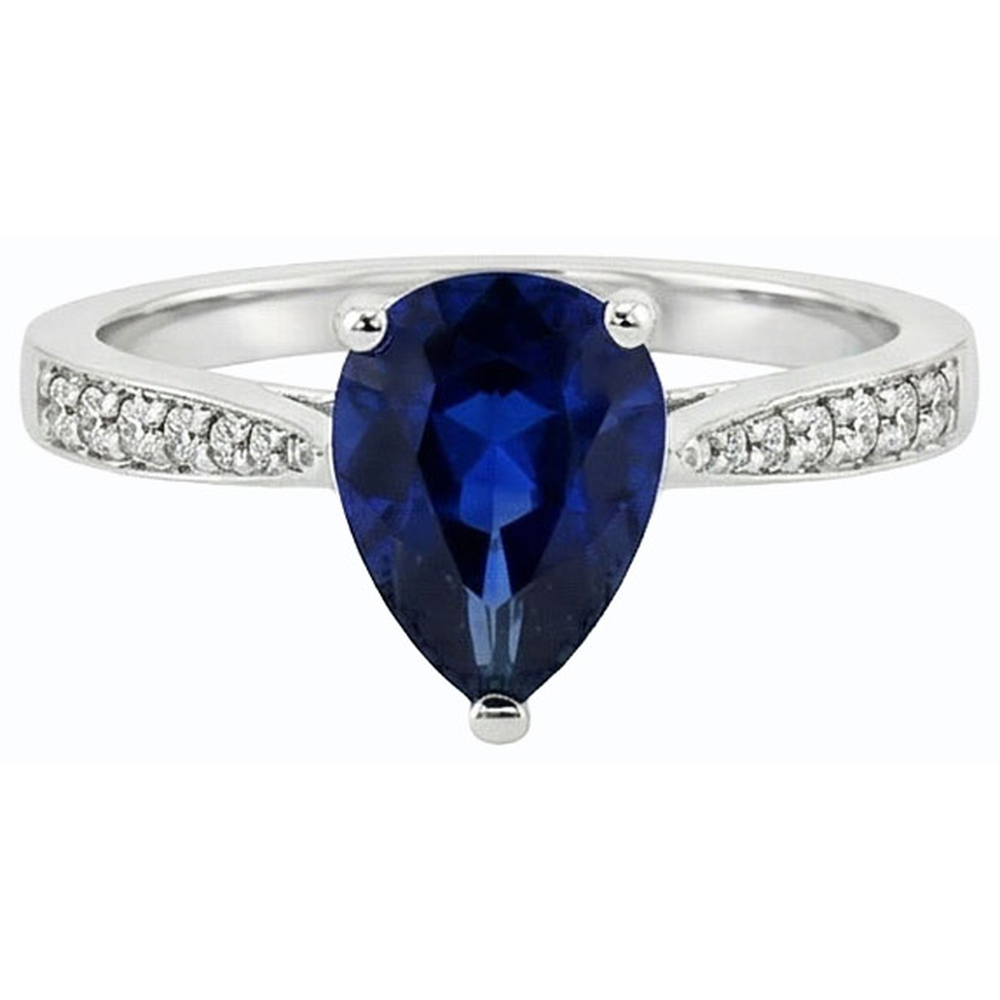 echter round diamant 2.50Karat ring Draufsicht