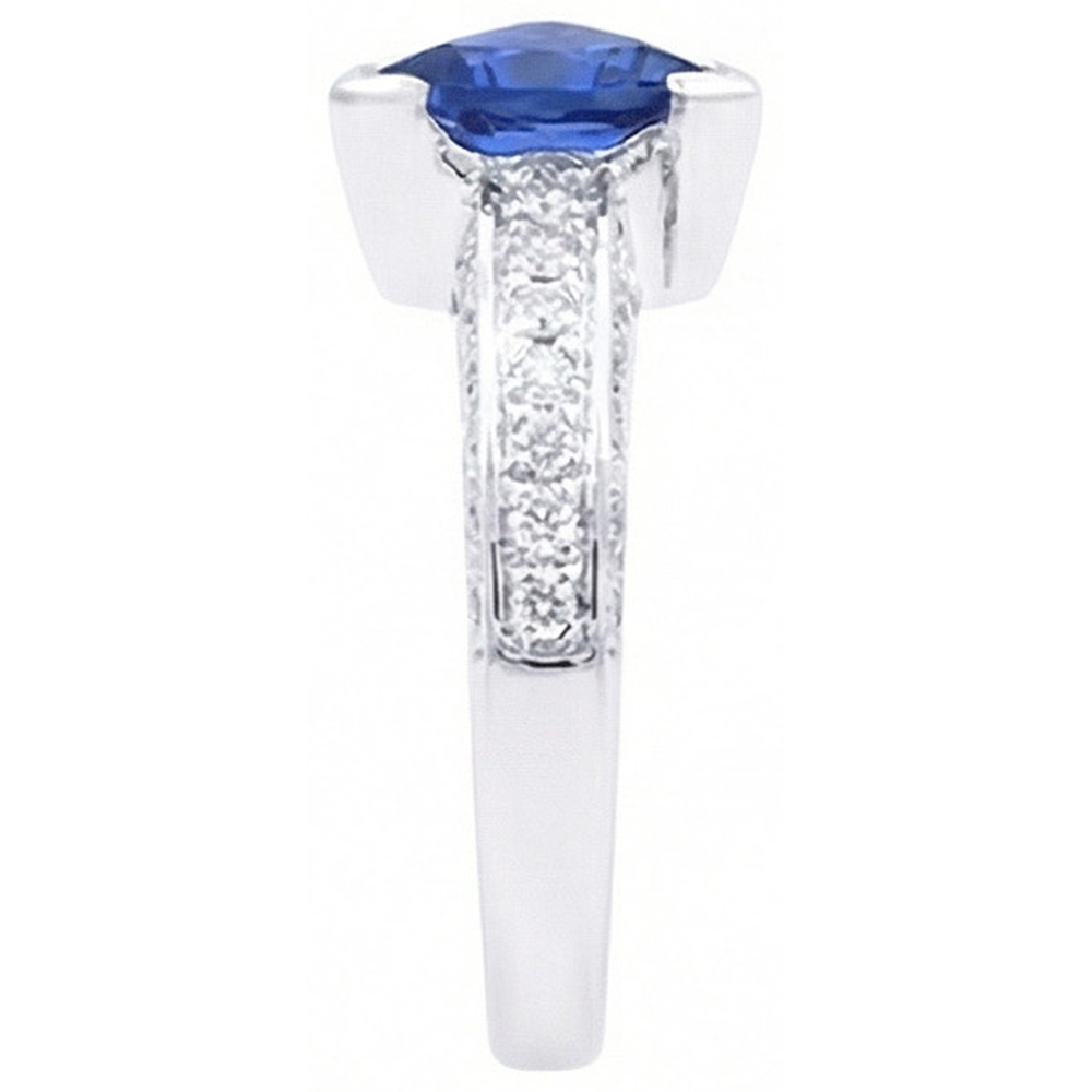 echter trillion diamant 3Karat ring Profilansicht