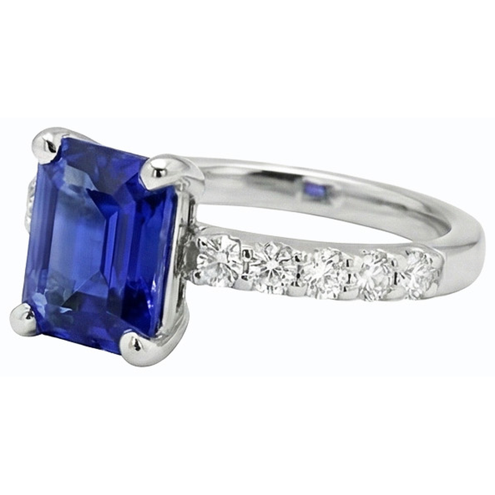 echter baguette diamant 2.50Karat ring Detailansicht