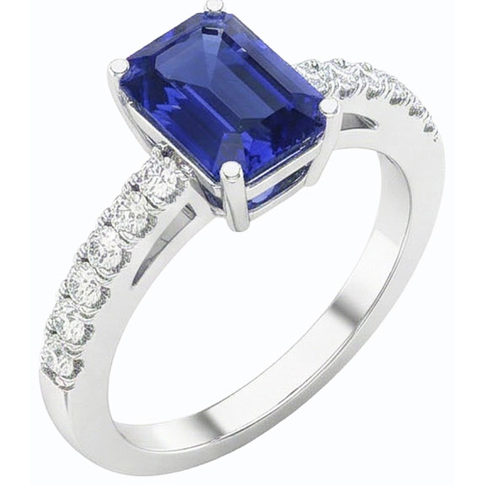 echter round diamant 3Karat ring Seitenansicht