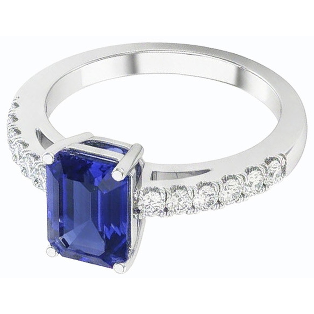 echter round diamant 3Karat ring Detailansicht