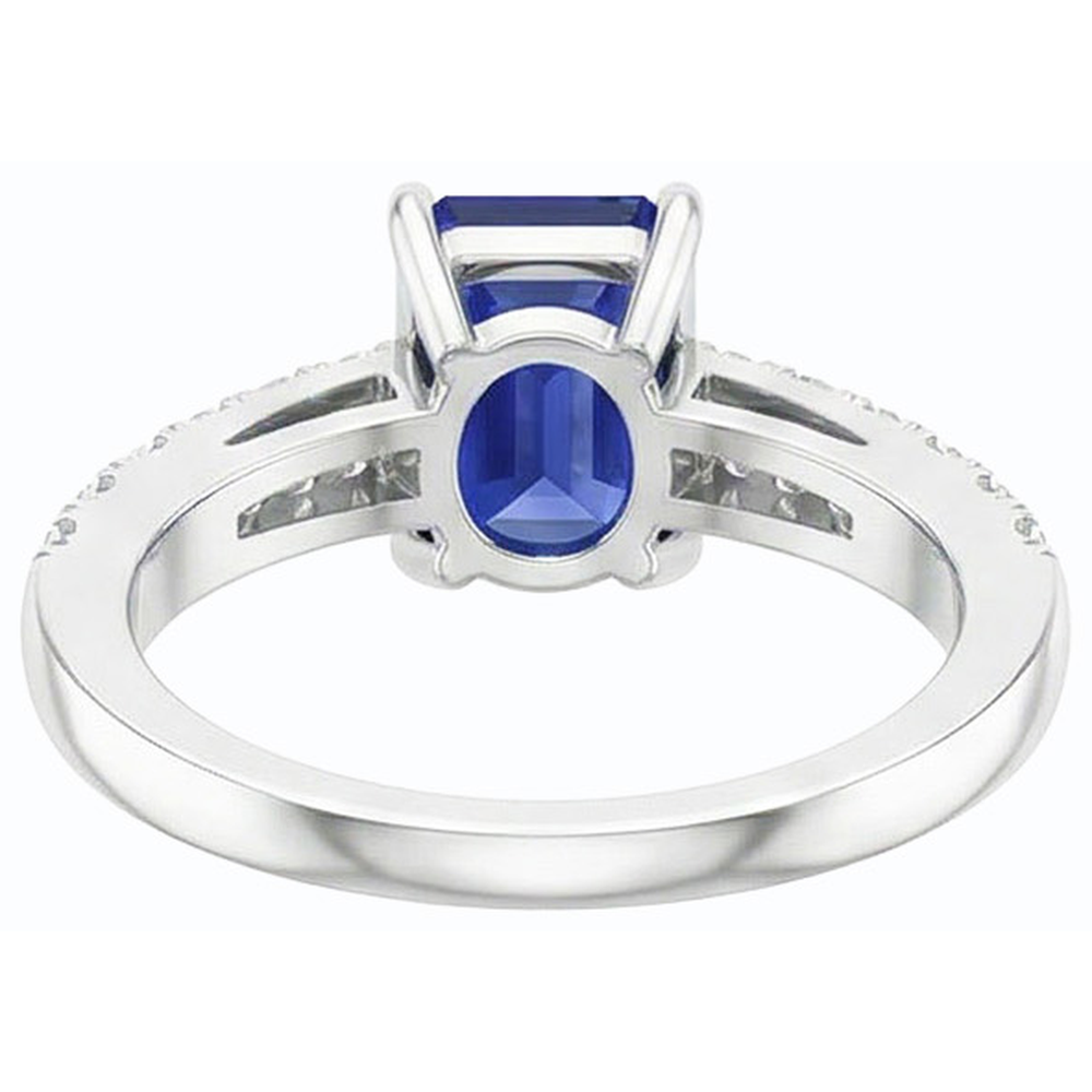echter round diamant 3Karat ring Draufsicht
