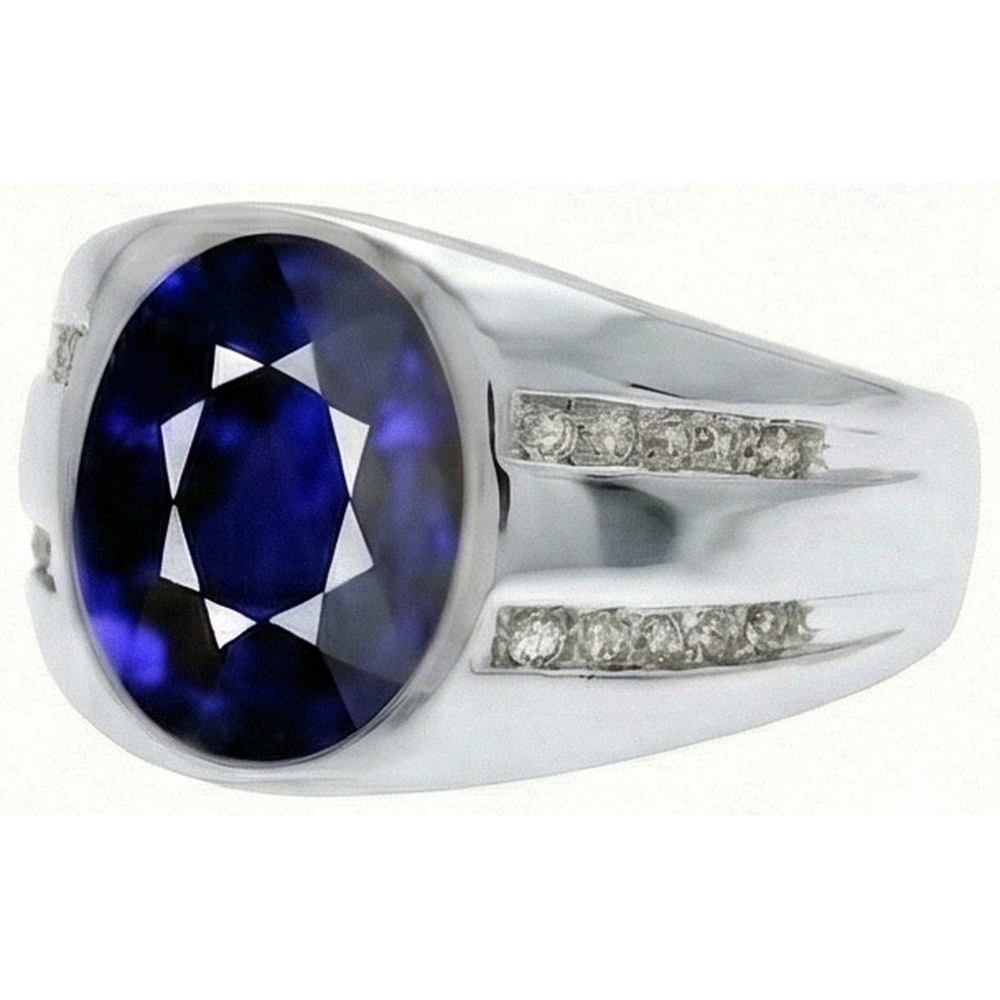 echter oval diamant 3.50Karat ring Detailansicht