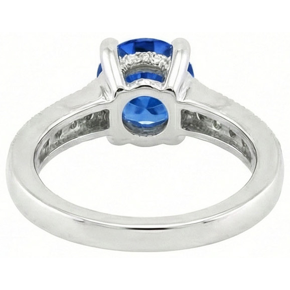 echter round diamant 14Karat ring auf Weiß
