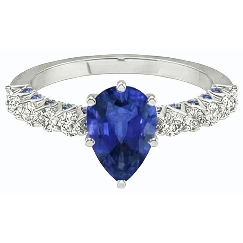 echter round diamant 3Karat ring Detailansicht