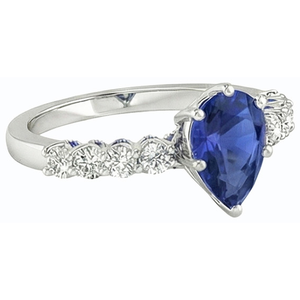 echter round diamant 3Karat ring Draufsicht