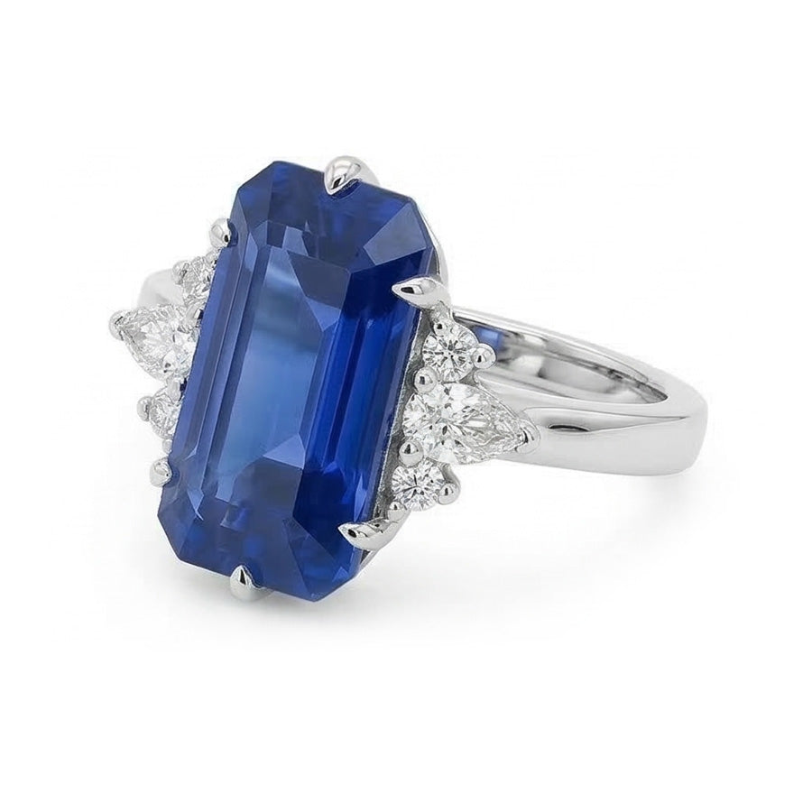 echter baguette diamant 3Karat ring Draufsicht