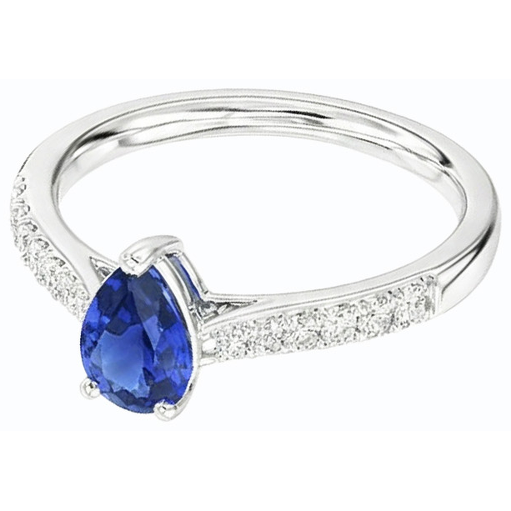 echter round diamant 2.50Karat ring Draufsicht