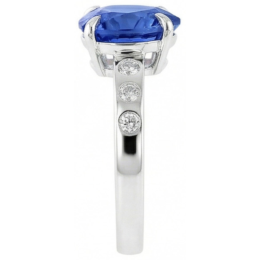 echter trillion diamant 2Karat ring Draufsicht
