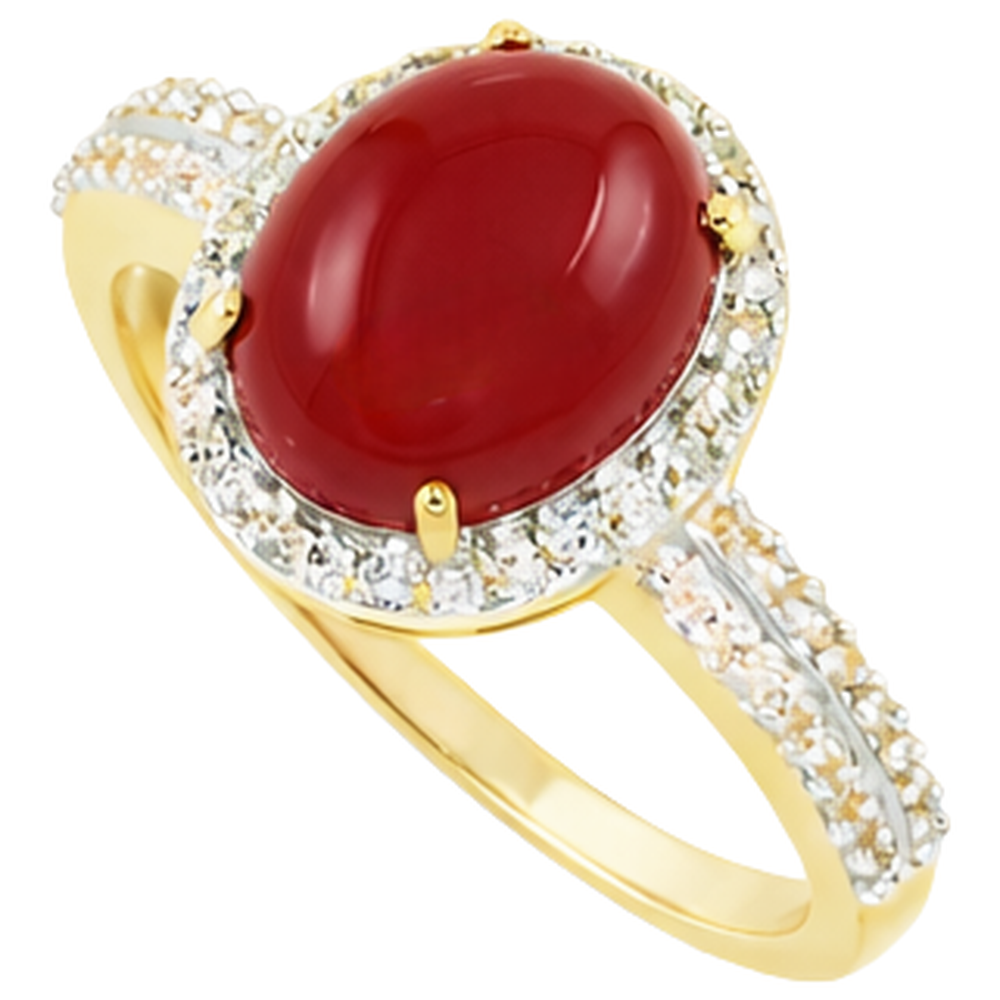 echter oval diamant 9.00Karat ring Draufsicht