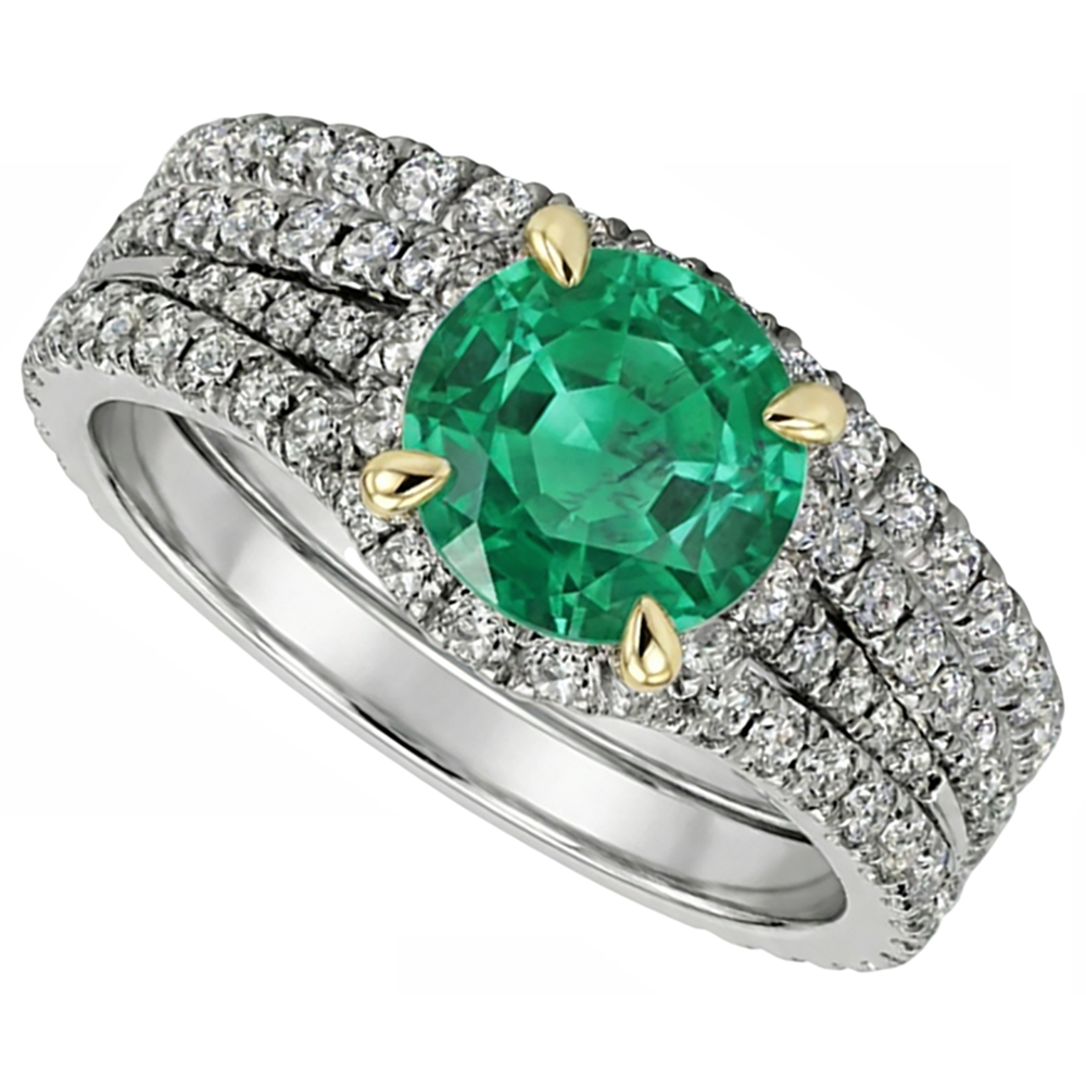 Brillanter Schmuckstein-Ring 2,50 Karat – Seitenansicht