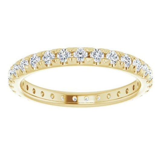 Ewigkeit Echt Diamantband 0.87 Karat Gelbgold Schmuck