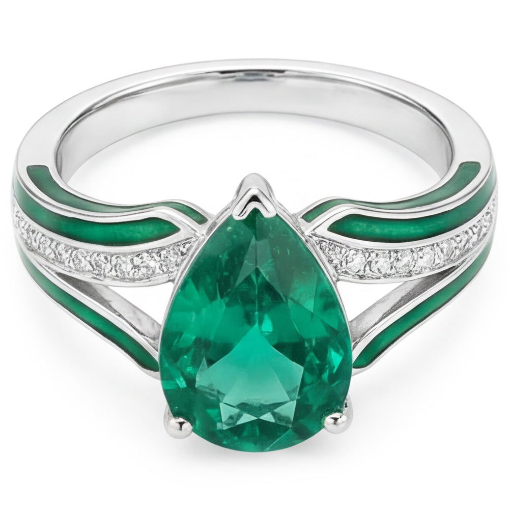 Exquisiter Edler Smaragd Edelstein-Ring 2,50 Karat – 14K