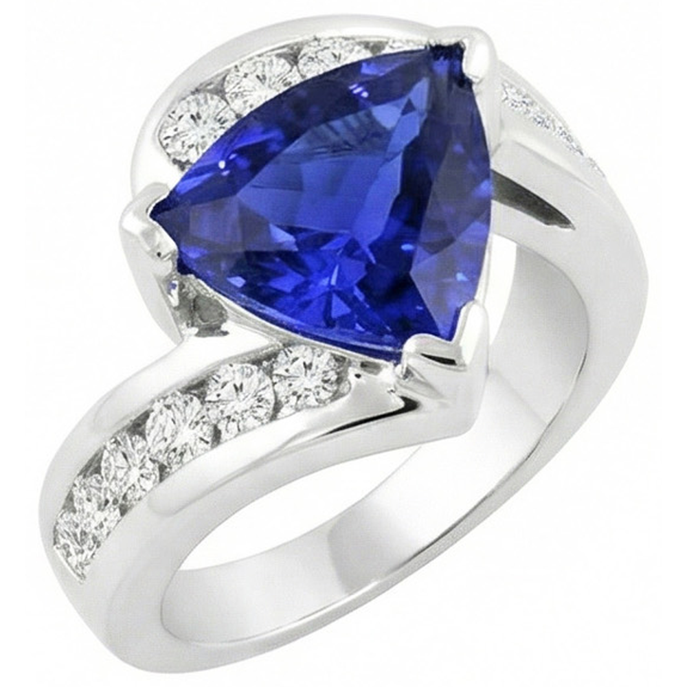 echter trillion diamant 4Karat ring Detailansicht