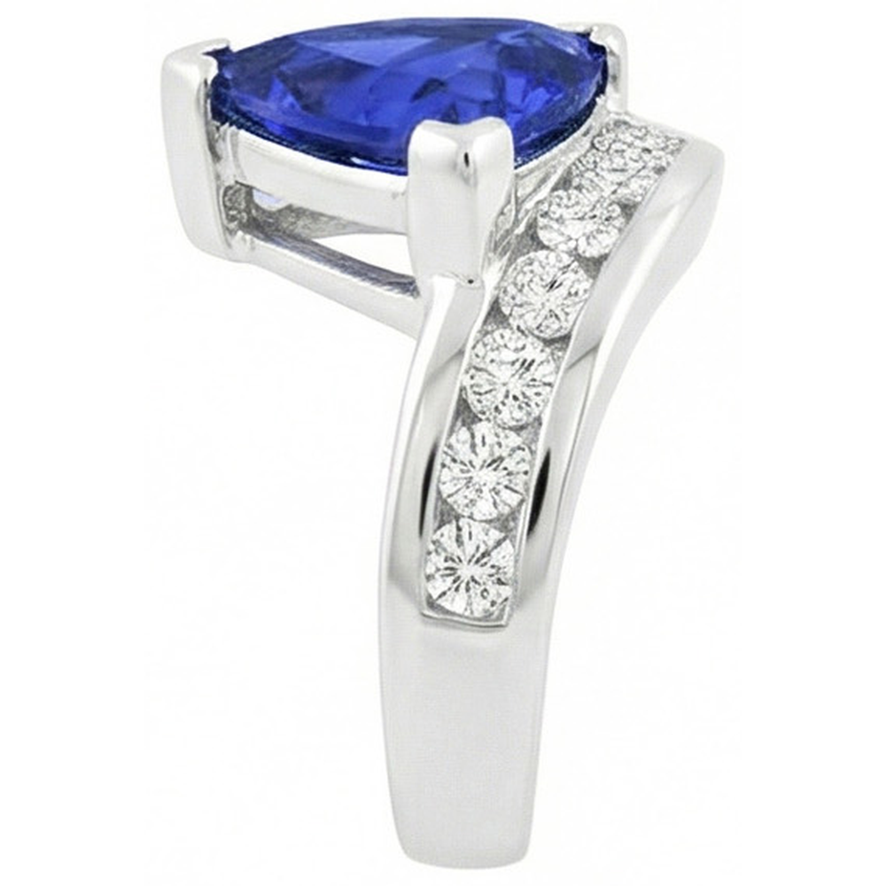 echter trillion diamant 4Karat ring Profilansicht