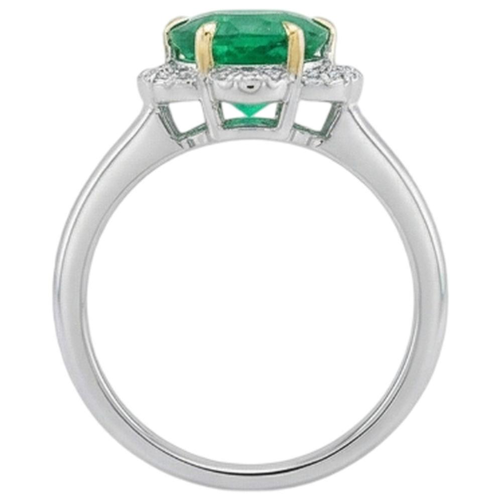Premium Farbstein-Ring 2,50 Karat – Rückansicht