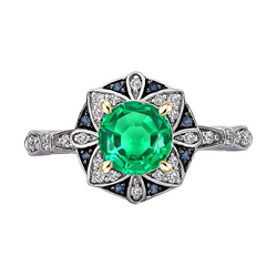 Luxuriöser Edelstein-Ring mit GIA-Geprüft Smaragd – 2 Karat