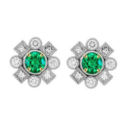 Maßgefertigter Gemstone Earring mit Vintage Kolumbianischer