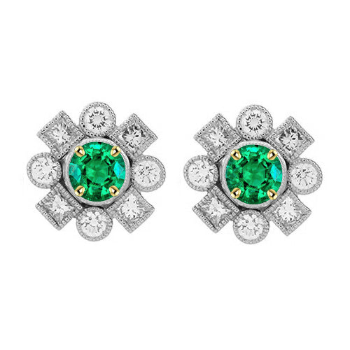 Maßgefertigter Gemstone Earring 1 Karat – Hauptansicht