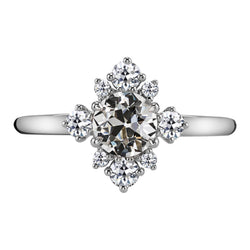 Erdgewonnener Diamant Antragsring – 14 Karat Weißgold 3,50 Karat