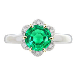 Premium Farbstein-Ring – Kolumbianischer Smaragd 2,50 Karat |