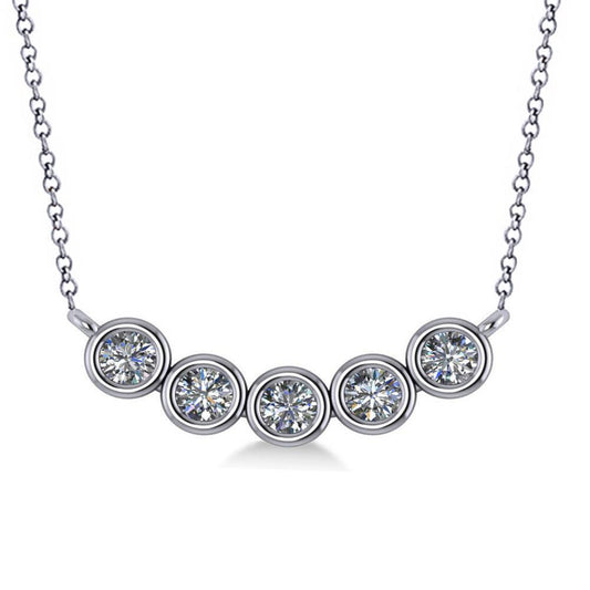echter round diamant 1.50Karat anhänger Vorderansicht