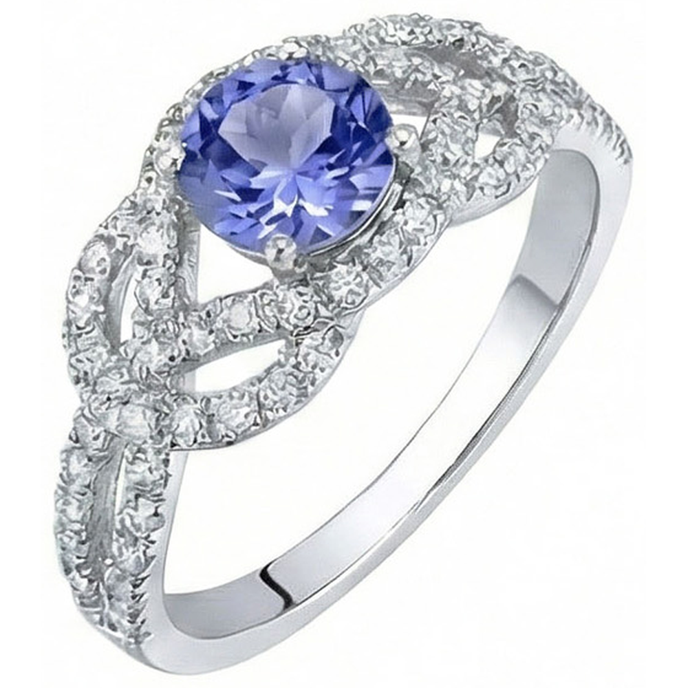 echter round diamant 6Karat ring Vorderansicht