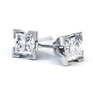 Funkelnde Krappen-Set Princess Cut 3,50 Ct Echt Diamanten Ohrstecker