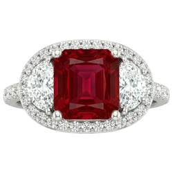 Echter Rubin Ring 3 Karat