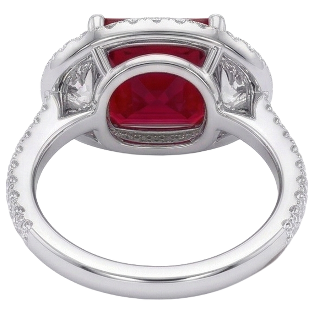 echter princess rubin 3Karat ring Zertifikat