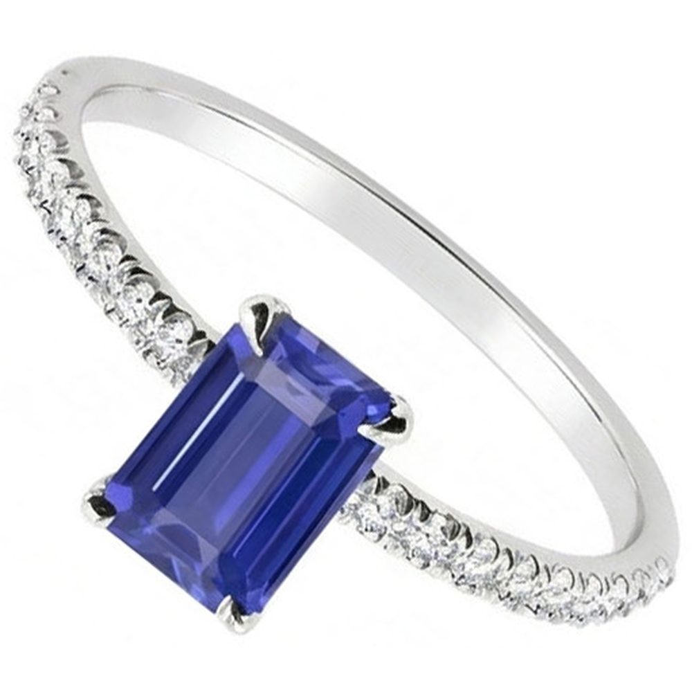 echter round diamant 2Karat ring Draufsicht