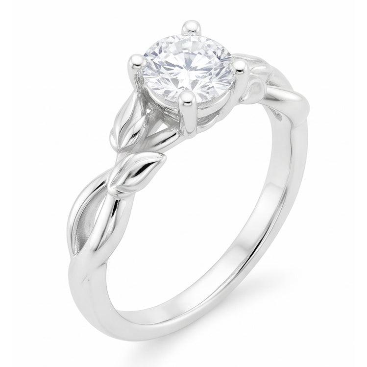echter round diamant 2.50Karat ring Detailansicht