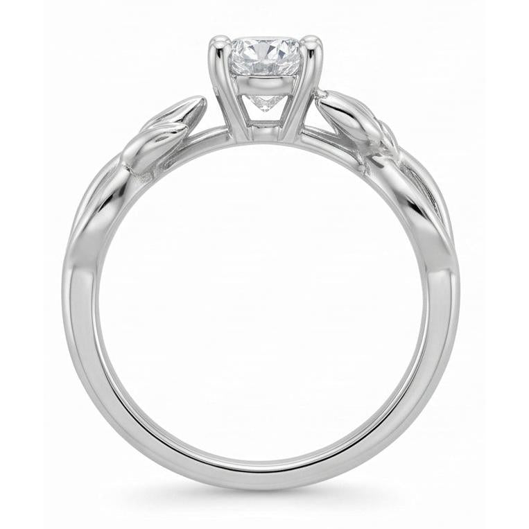 echter round diamant 2.50Karat ring Profilansicht