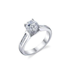 Funkelnder 2,50 Karat Prinzessin & Runder Natürliche Diamant Jubiläumsring