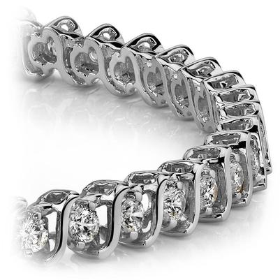 Funkelndes Echt Diamant S Style Tennisarmband 5,55 Karat Edler Schmuck