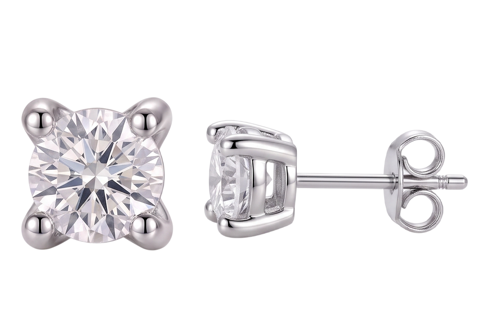 GIA-zertifiziert Echter Diamant Ohrring 2.16 Karat