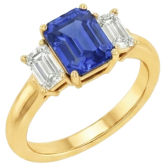 echter diamant 9Karat ring Vorderansicht