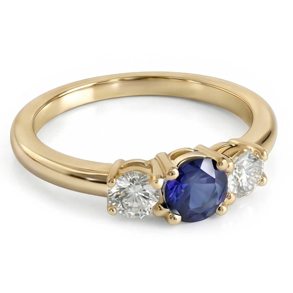 echter round diamant 1.50Karat ring Vorderansicht