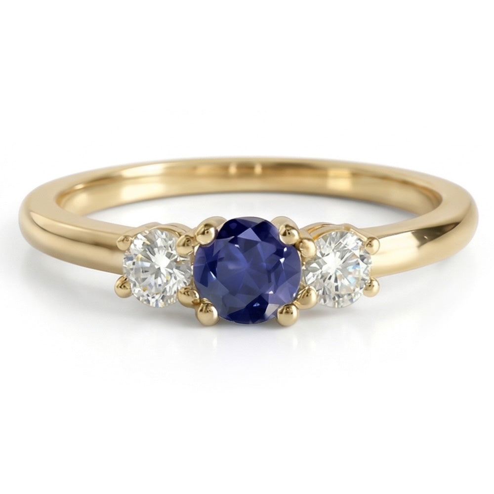 echter round diamant 1.50Karat ring Detailansicht