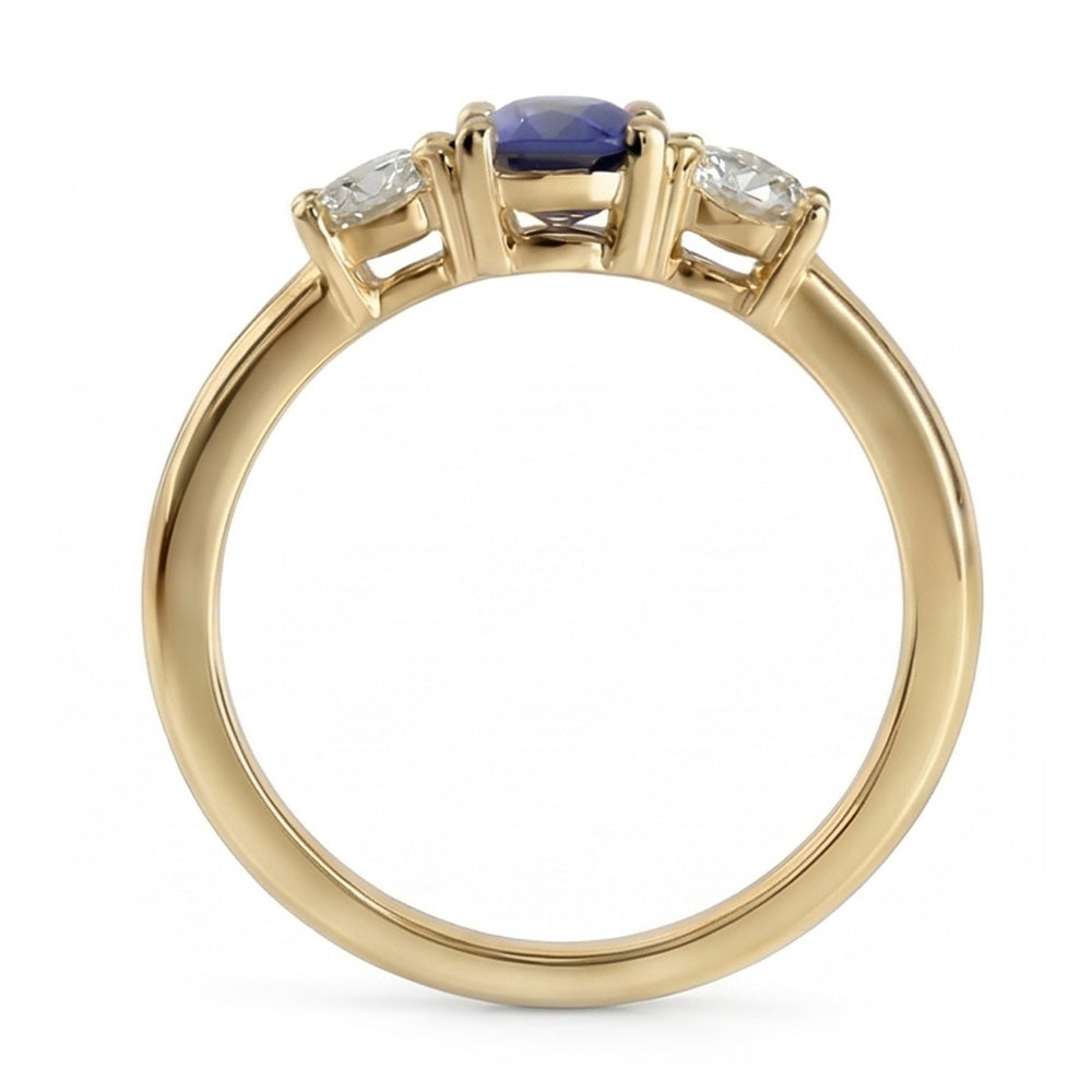 echter round diamant 1.50Karat ring Draufsicht
