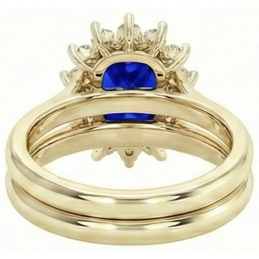 echter round diamant 7.50Karat ring Profilansicht