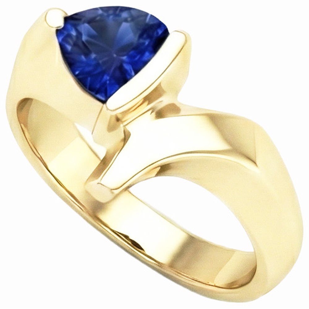 echter round diamant 1Karat ring Detailansicht