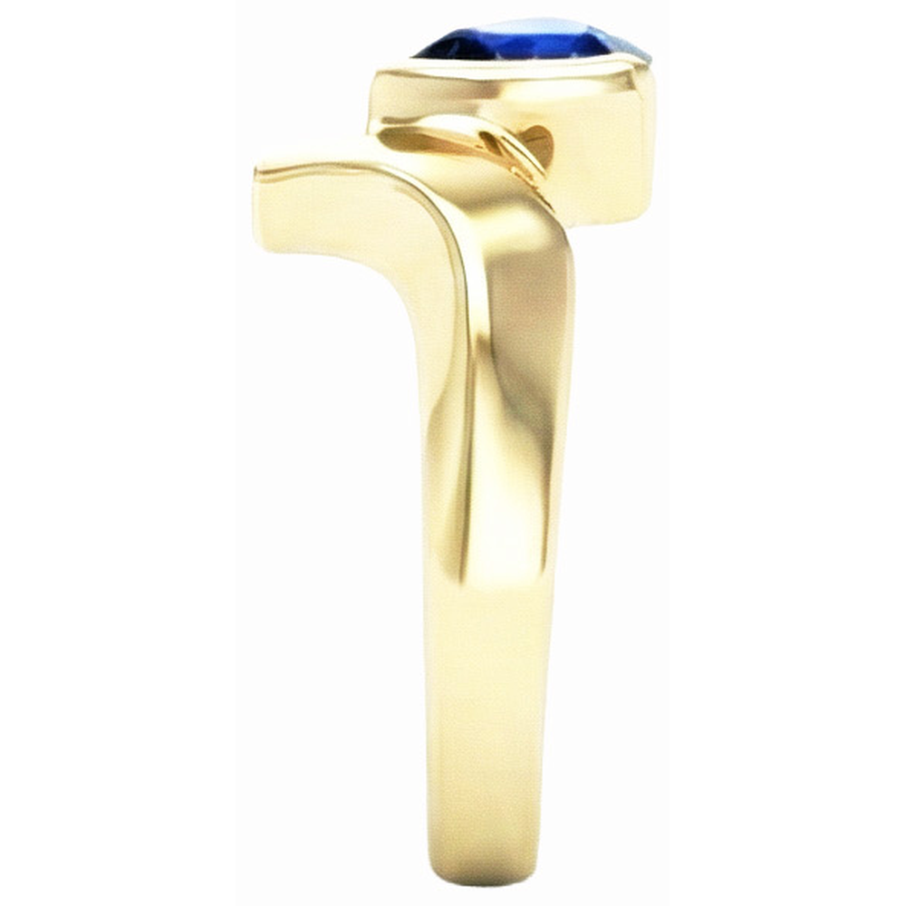 echter round diamant 1Karat ring Draufsicht