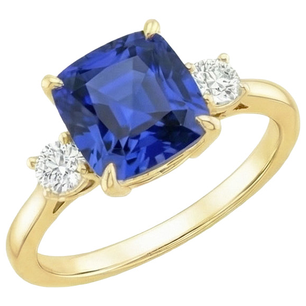 echter round diamant 2.75Karat ring Seitenansicht
